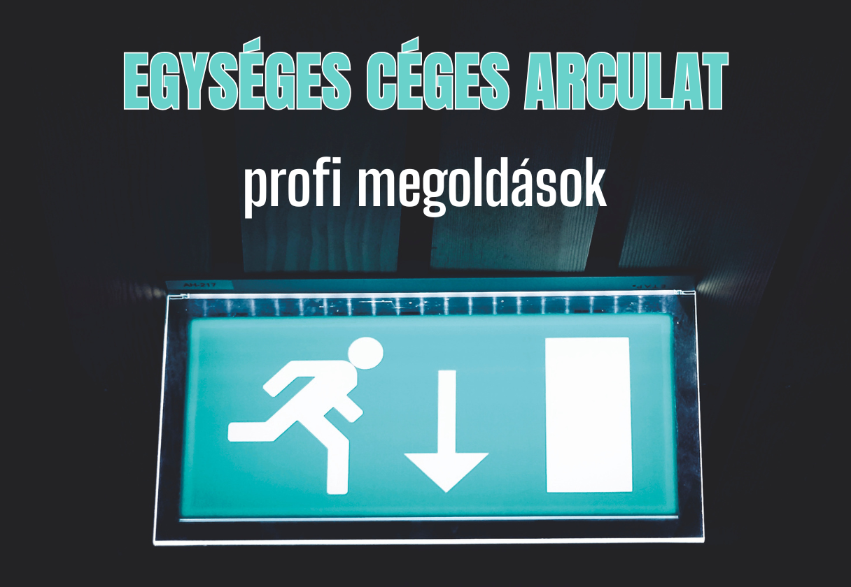 Egységes céges arculat piktogramokkal és útjelző táblákkal - profi megoldások